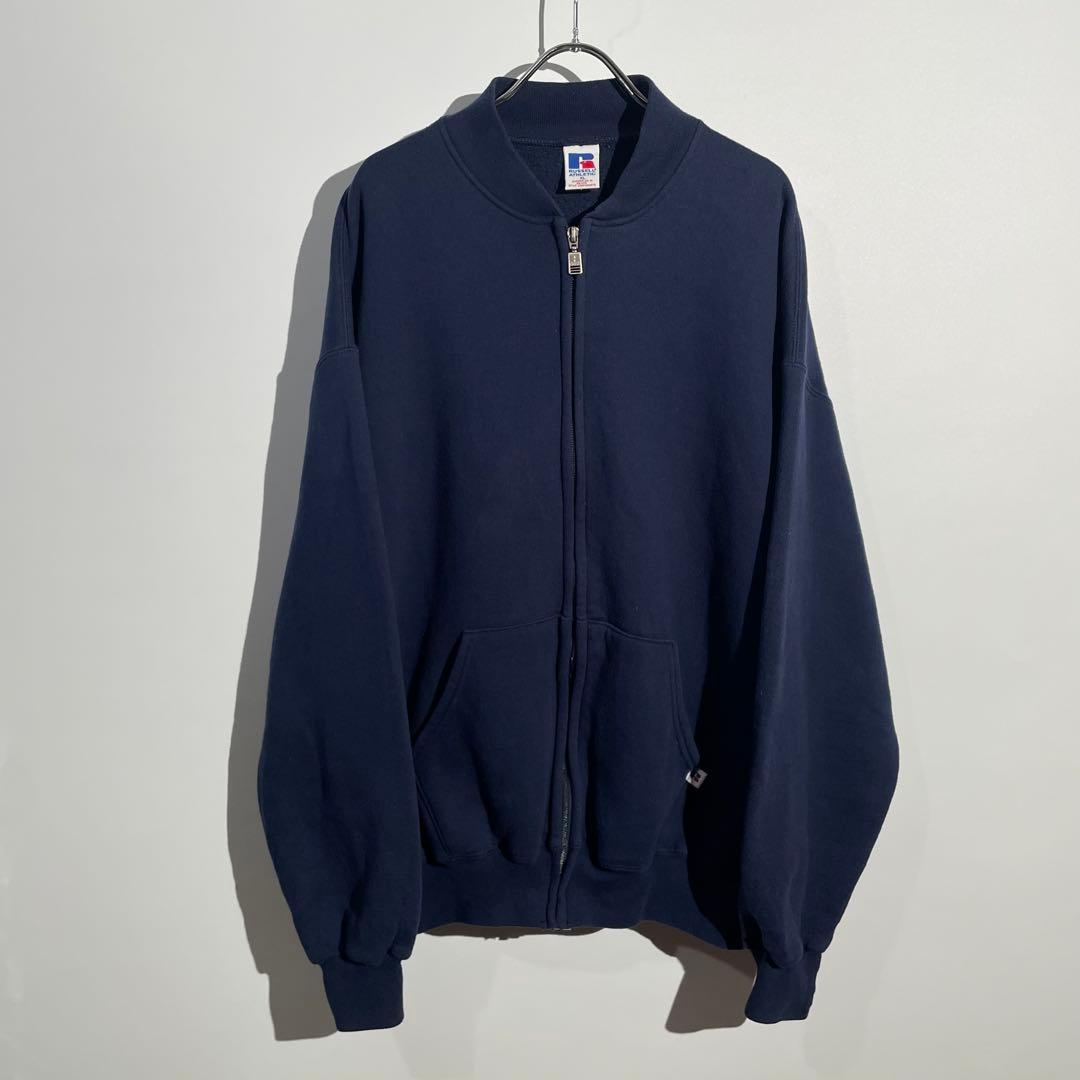 90s RUSSELL スウェットカーディガン　ジップアップ　メキシコ製 90s RUSSELL ATHLETIC Sweat Zip Cardigan | VOSTOK