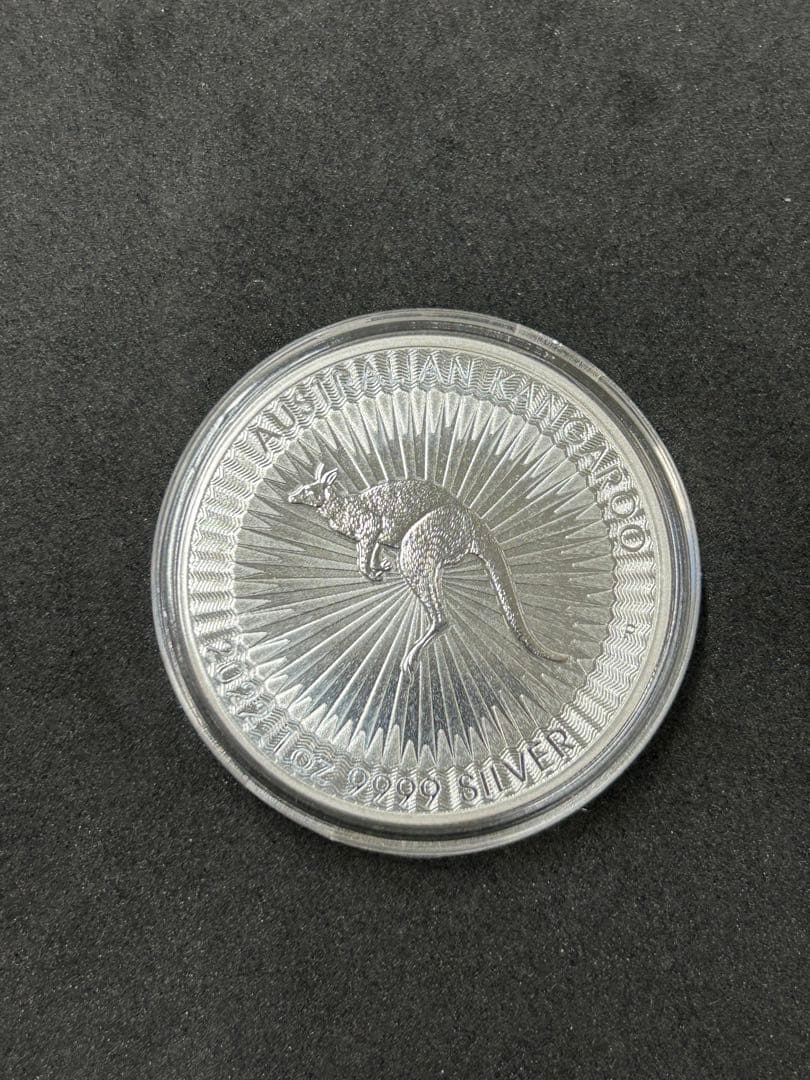 オーストラリア　カンガルー銀貨 2022 1オンス ケース付き　② 楽天市場】即納・追跡可 2022 1オンス オーストラリア カンガルー銀貨