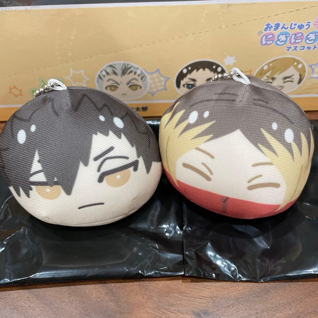 ハイキュー!! おまんじゅうにぎにぎマスコット3A 黒尾鉄朗 孤爪研磨