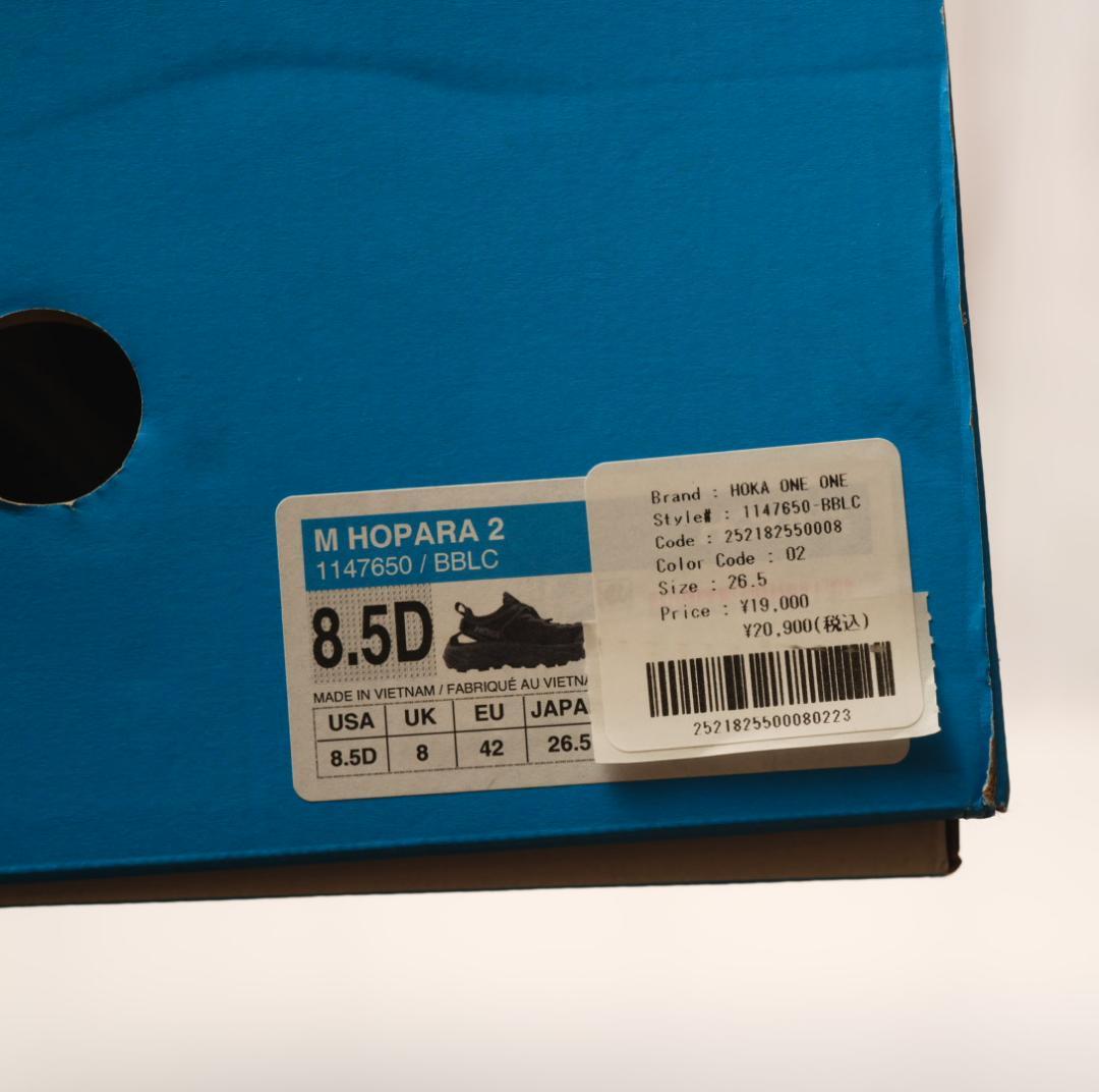 未使用同等品 HOKA ONE ONE HOPARA 2 26.5cm