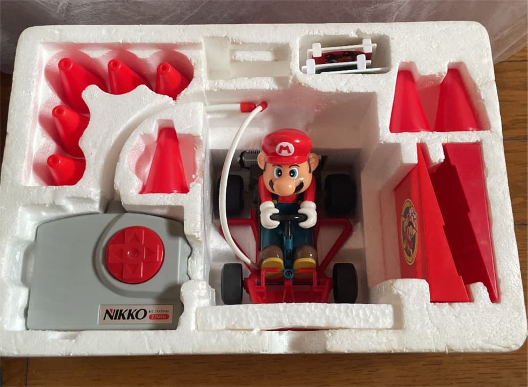 スーパーマリオカート マリオ ニッコー ラジコン 昭和レトロ - メルカリ