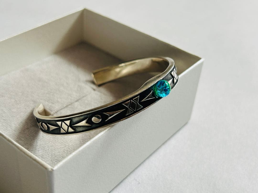 【★大幅値下げ★/長七屋】七海シリーズ Cotonaバングル GT-G-02 七海シリーズ Cotonaバングル/シルバー925（BOX付）【GT-G-02】 証明