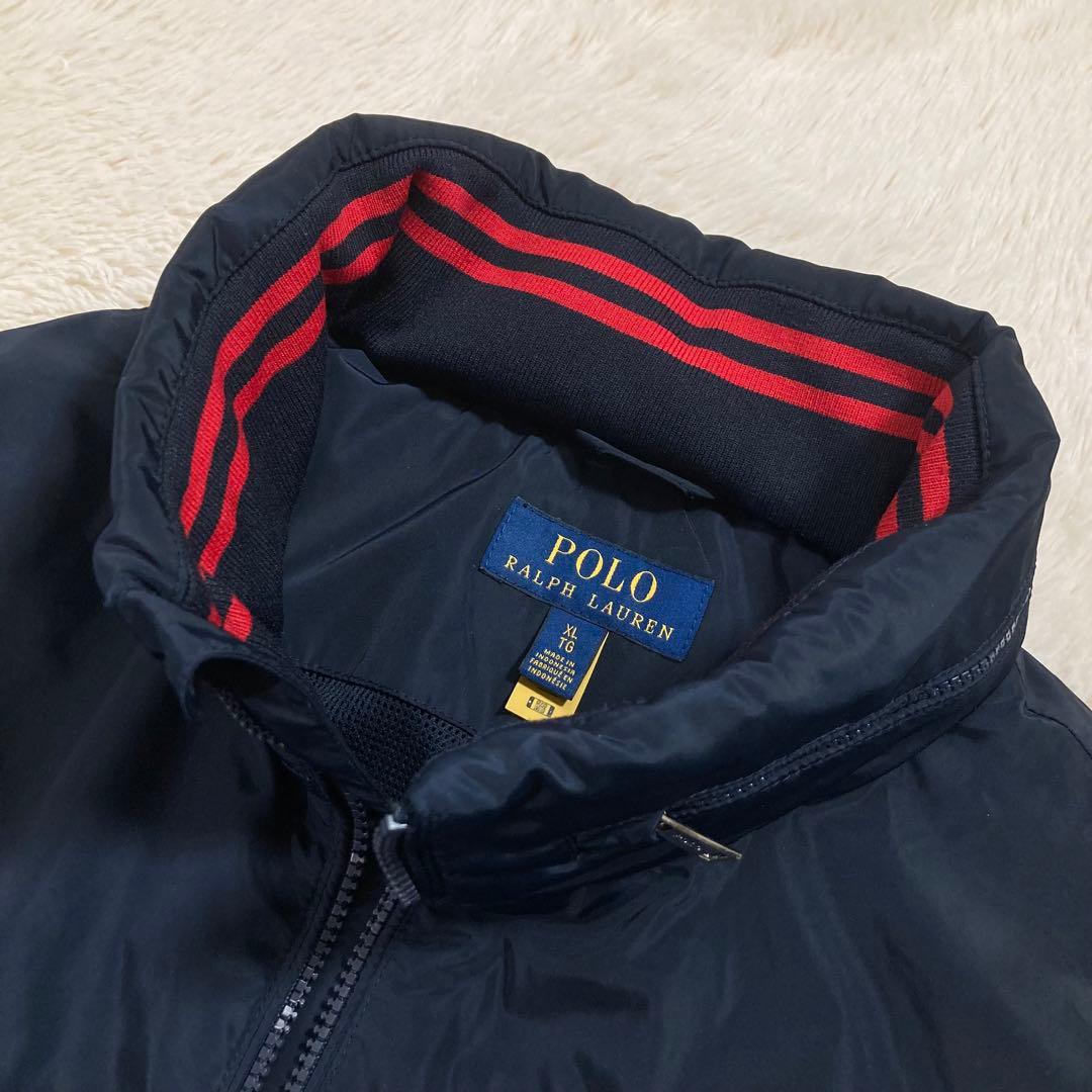 ポロラルフローレン ジップアップブルゾン ポニーロゴ フード収納
