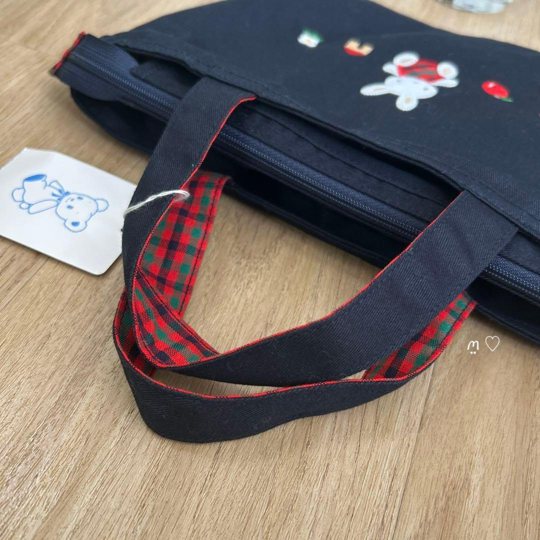 新品 ファミリア 持ち手付きポーチ ミニトートバッグ お散歩バッグ