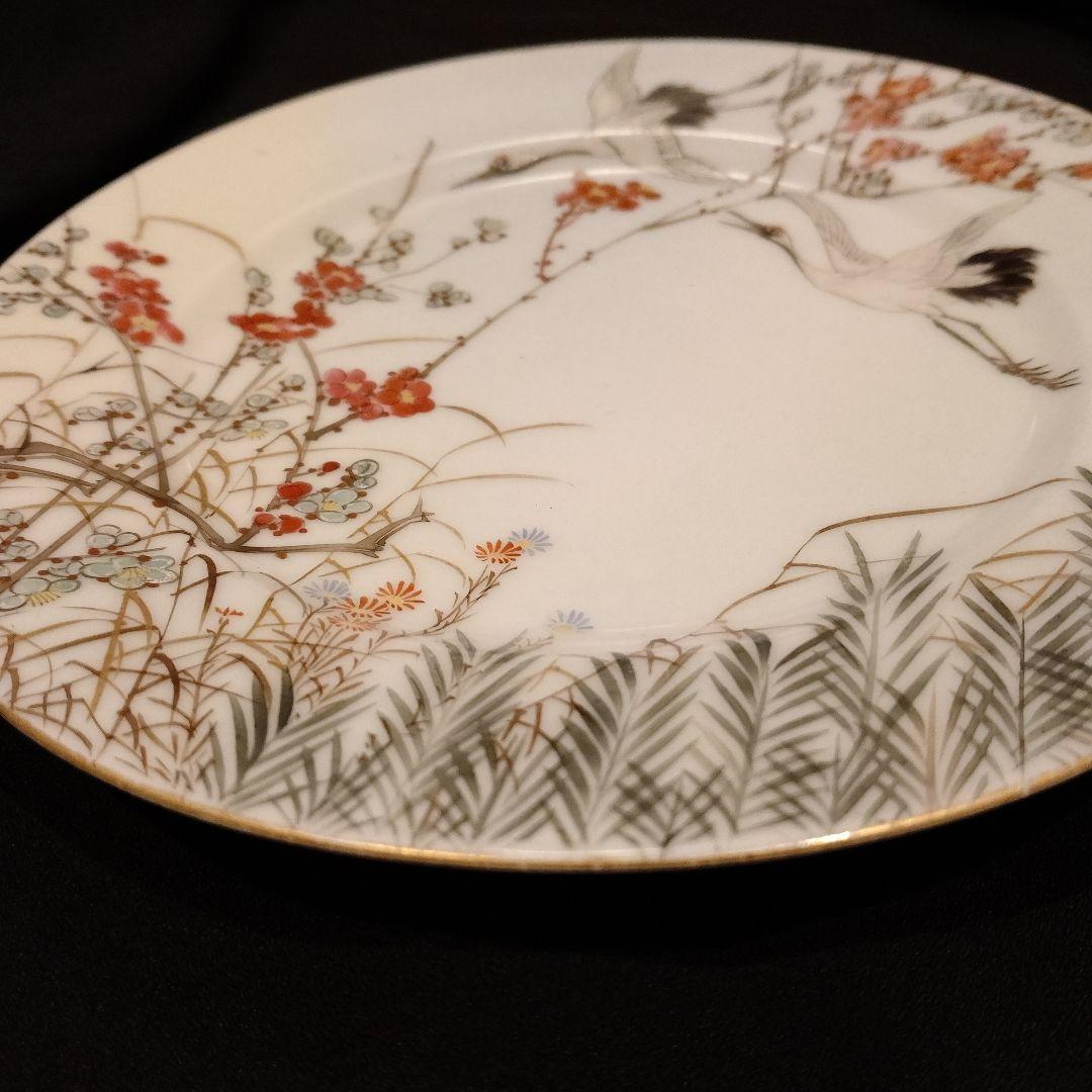 明治期 横浜焼 井村彦次郎 鶴 皿 骨董 里帰り 輸出品 - メルカリ