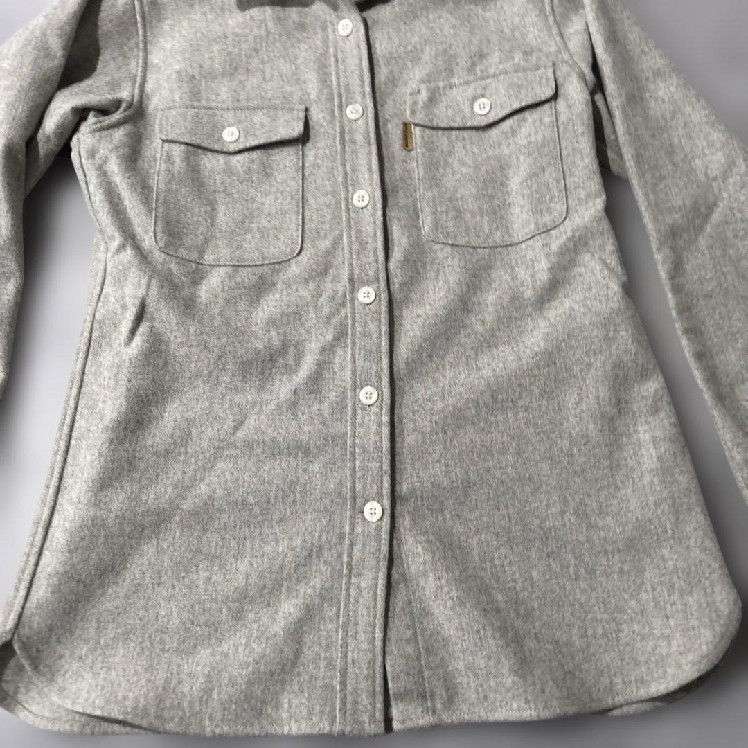 美品]モンベル ウール マウンテンシャツ グレー Mサイズ - メルカリ