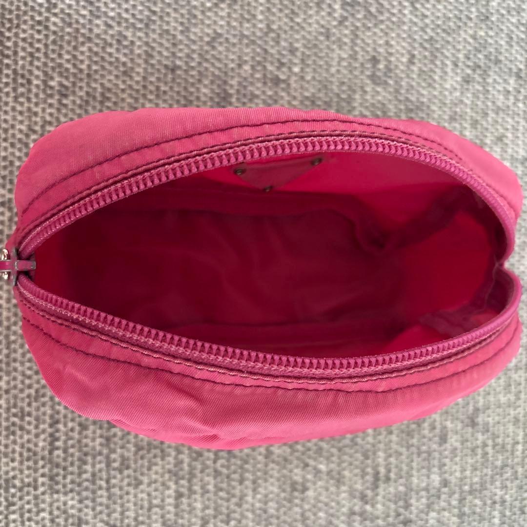 プラダ ピンク ナイロン ポーチ 正規品 - メルカリ