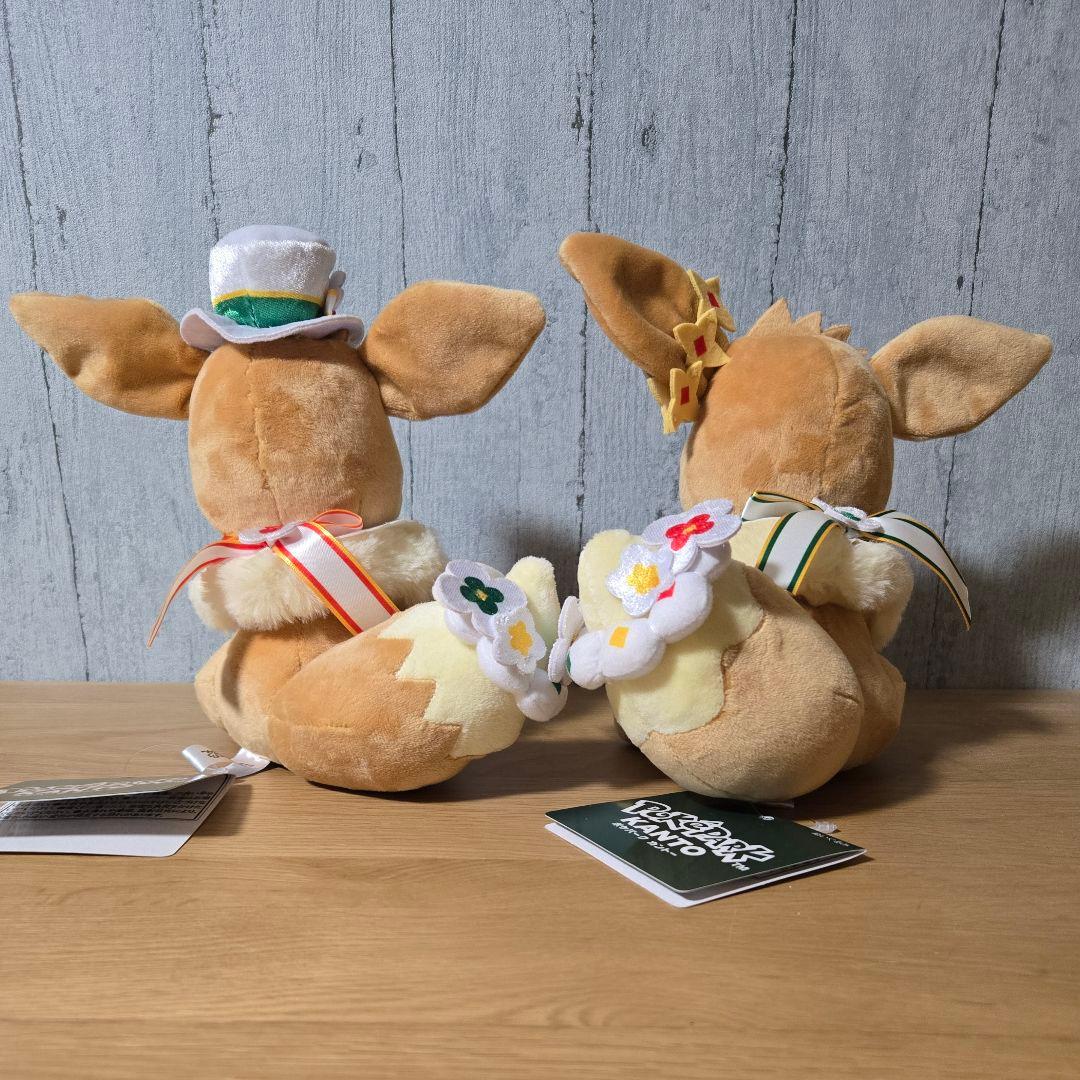 新品】ポケパーク カントー ぬいぐるみ イーブイ カーニバル衣装 2体