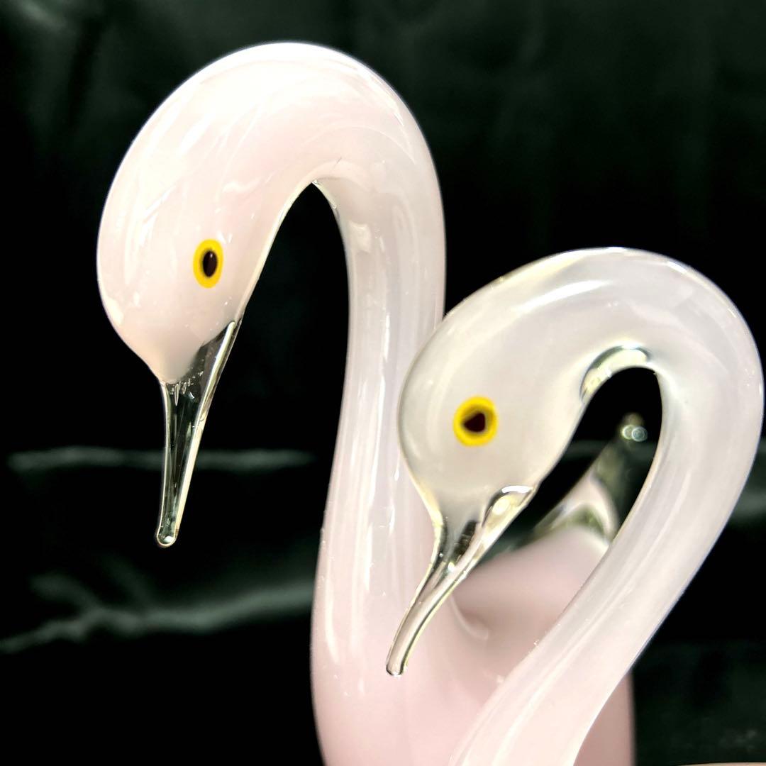 Multi Glass マルティグラス 白鳥スワン ガラス工芸 置物 - メルカリ