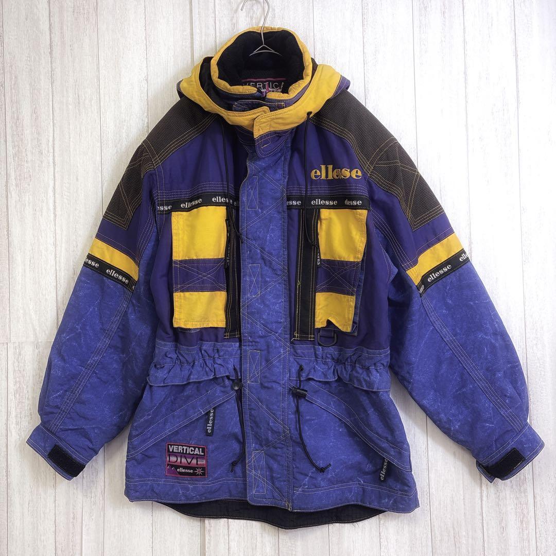エレッセ スキーウェア メンズM 90s バーティカルダイブ 中綿 日本製
