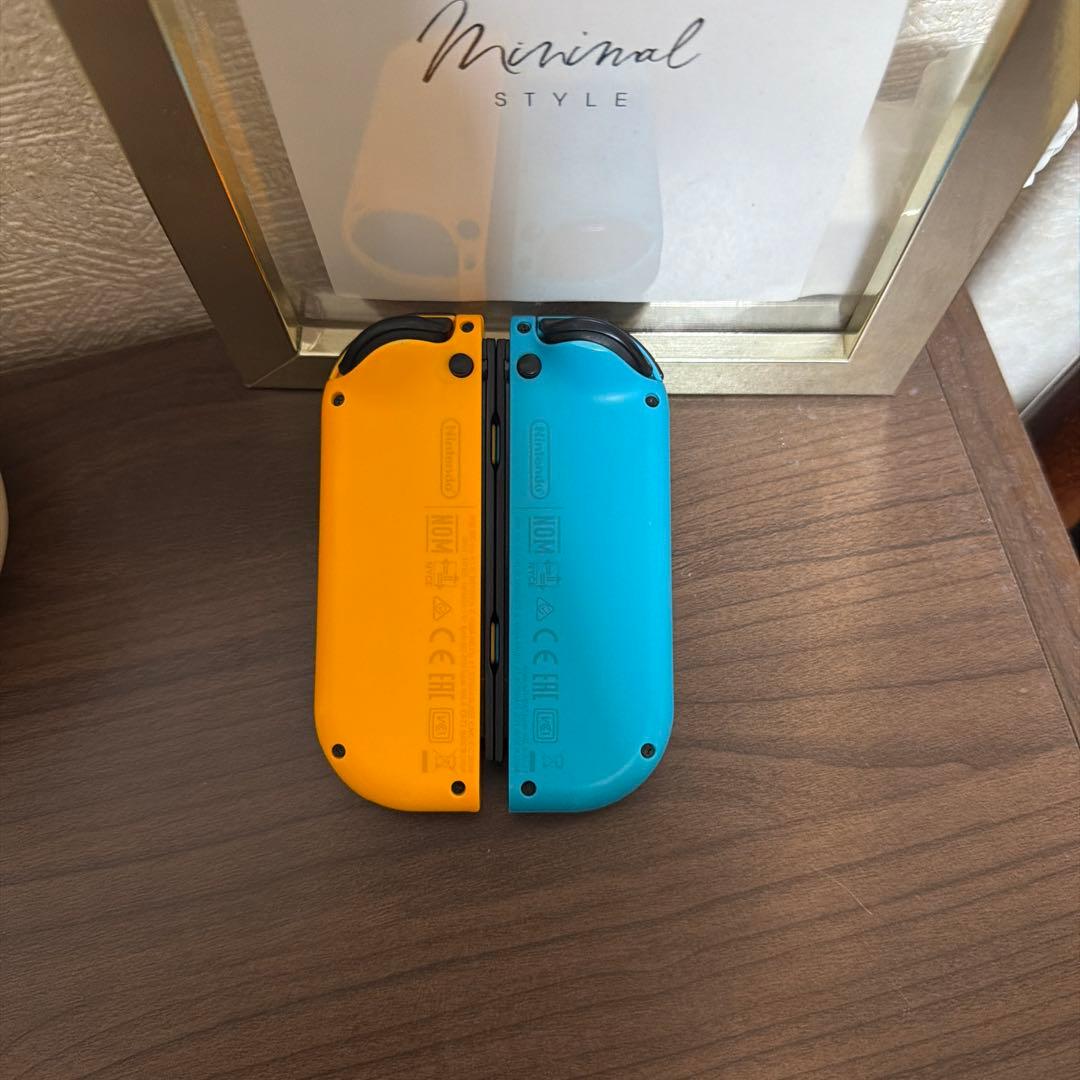 Nintendo Switch ジョイコン ネオンブル/ネオンオレンジ - メルカリ