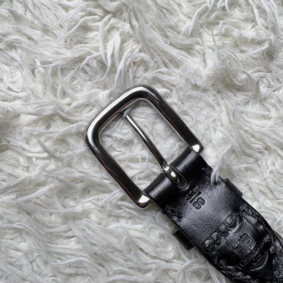 《Whitehouse Cox》Leathbr mesh belt 32/80