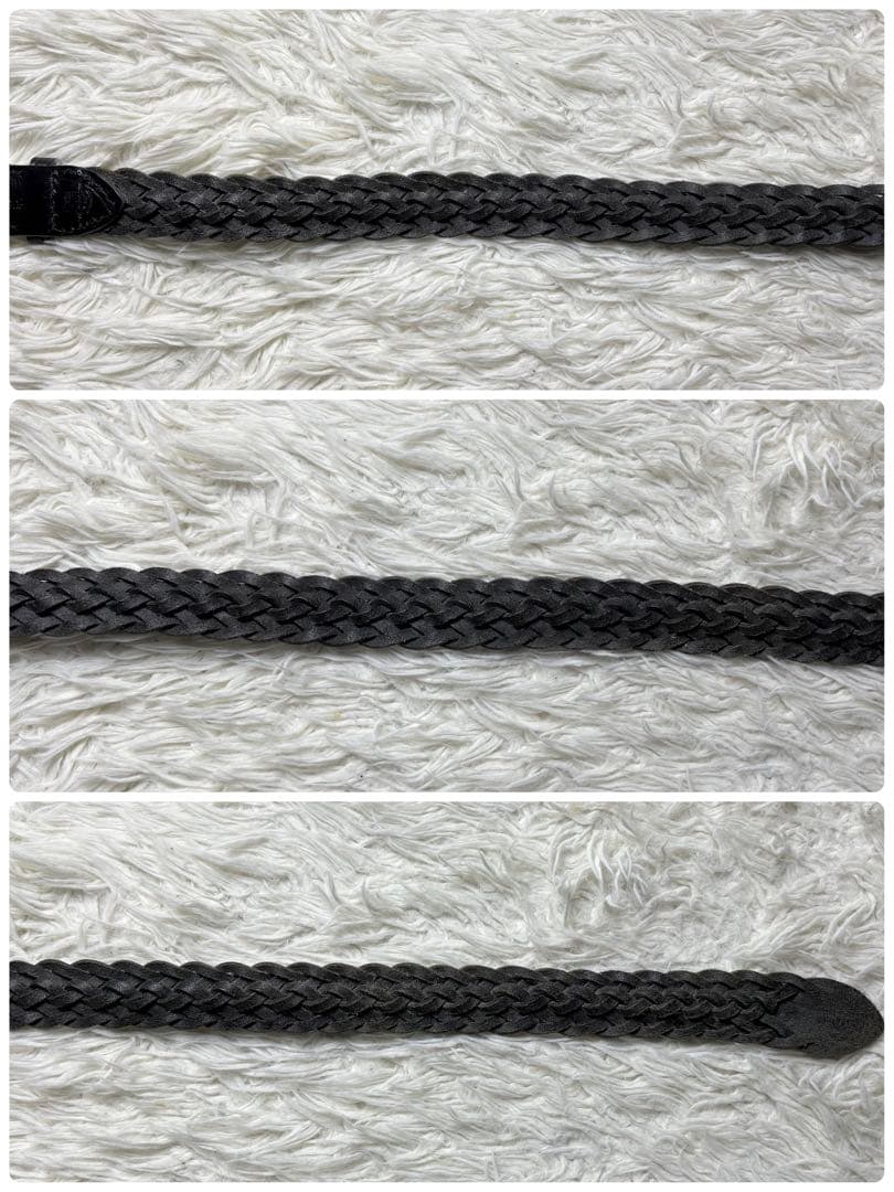 《Whitehouse Cox》Leathbr mesh belt 32/80