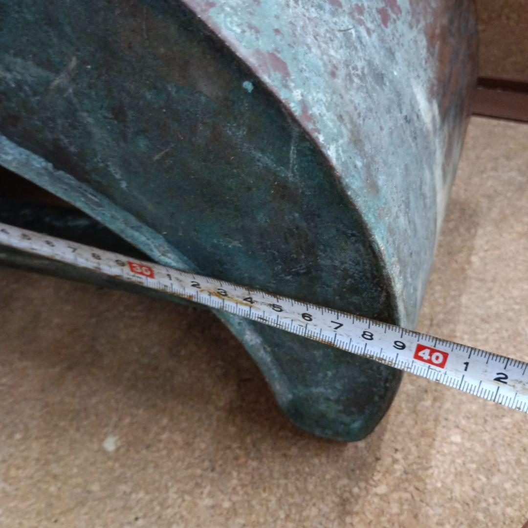 4483）燗銅壺（かんどうこ）丸型火鉢用 大型 現状漏れあり