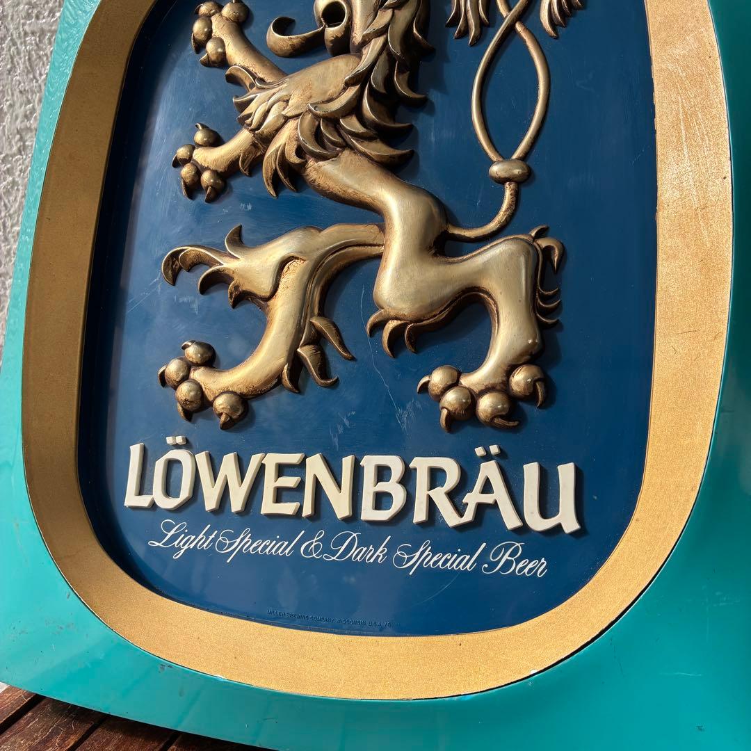 貴重レア！70's USAレーベンブロイ店舗看板BEER　アメリカアンティーク