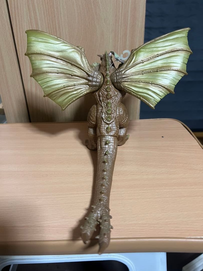 ☆バンダイソフビ東宝怪獣シリーズ☆白亜紀型キングギドラ1998タグ付き☆ゴジラ☆