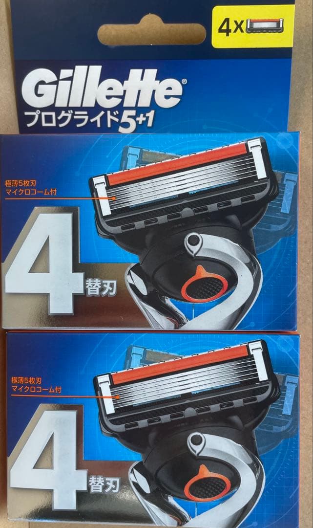 Gillette プログライド 5+1 替え刃 4枚 2セット 合計8個 - メルカリ
