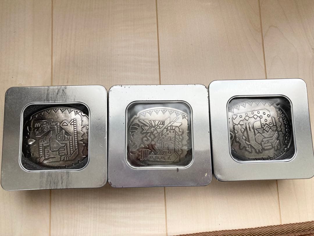 モンスターハンター バックル３個セット ナルガクルガ　ジンオウガ　ティガレックス