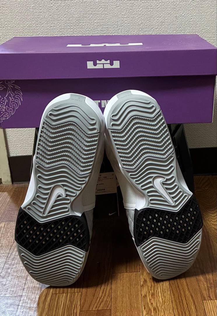 新品タグ箱付】ナイキ レブロン ウィットネス8ライトスモークグレー