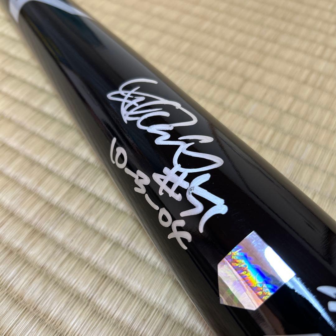 新品⭐︎イチロー直筆サイン年間最多安打262本新記録記念バット - メルカリ