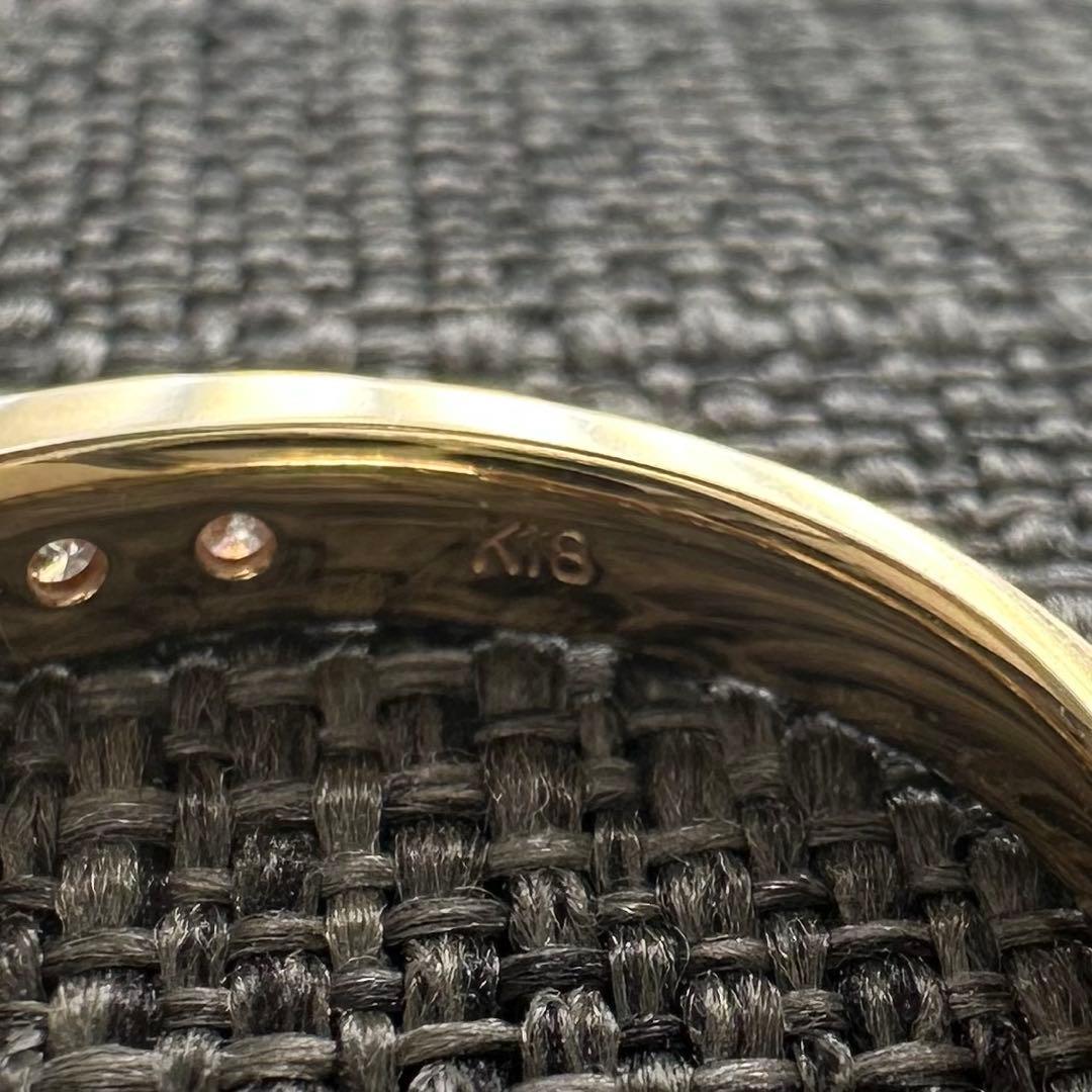 【美品】エタニティリング ダイヤモンド K18YG 0.50ct