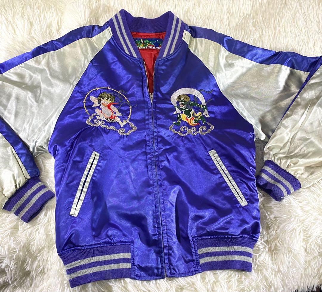 刺繍】星姫 Hoshihime 風神 雷神 スカジャン Fサイズ 別珍 - メルカリ