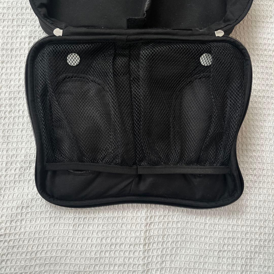 calin】 カラン キルティング マザーズバッグ ポーチ ブラック 実物
