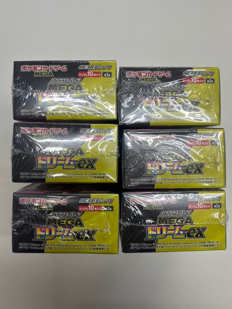 ポケモンカード MEGAドリーム ex シュリンク付き 6ボックス