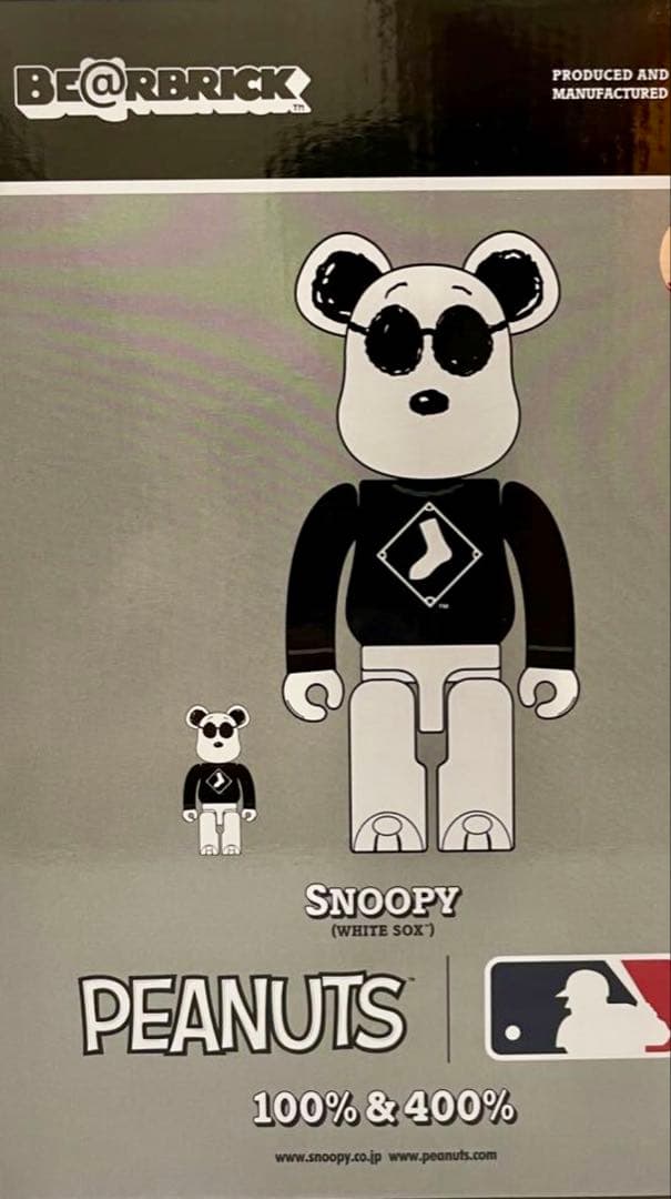 ベアブリック　スヌーピー　MLB × PEANUTS 400％　フィギュアのみ BE@RBRICK MLB × PEANUTS SNOOPY 100% 400% - メルカリ