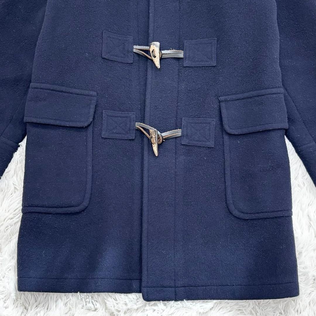 バーバリー ダッフルコート ネイビー チェック キッズ 150 レディース