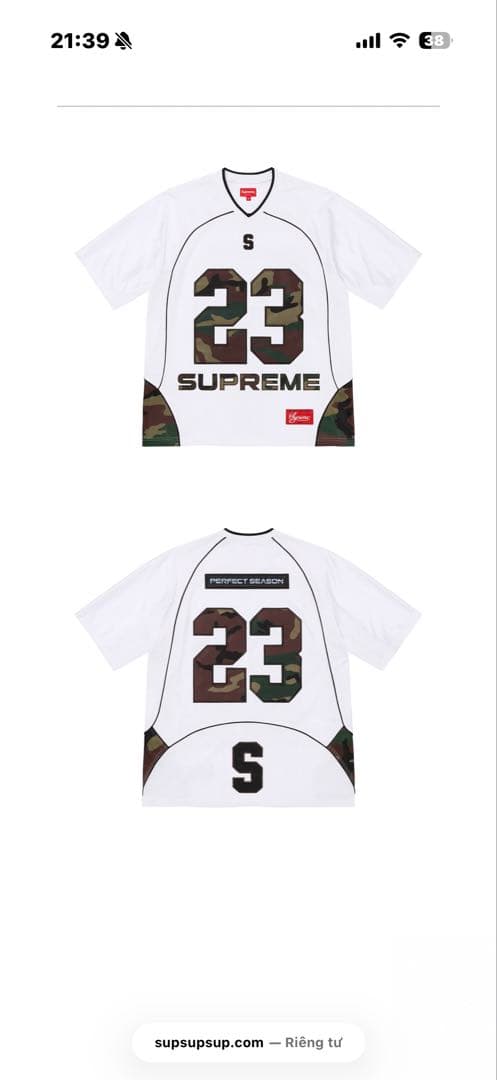 Supreme Perfect Season Football Jersey - メルカリ