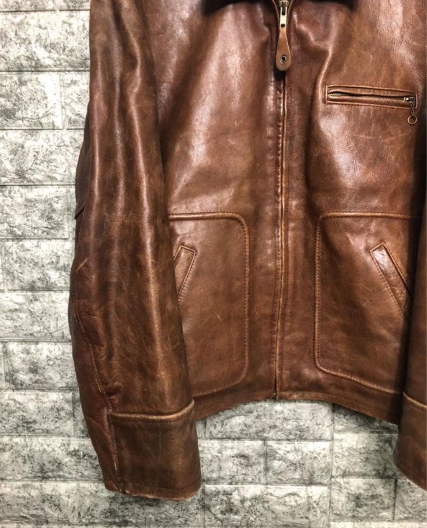 超希少】80s Lee TREVOR リー トレヴォー 牛レザー ライダース