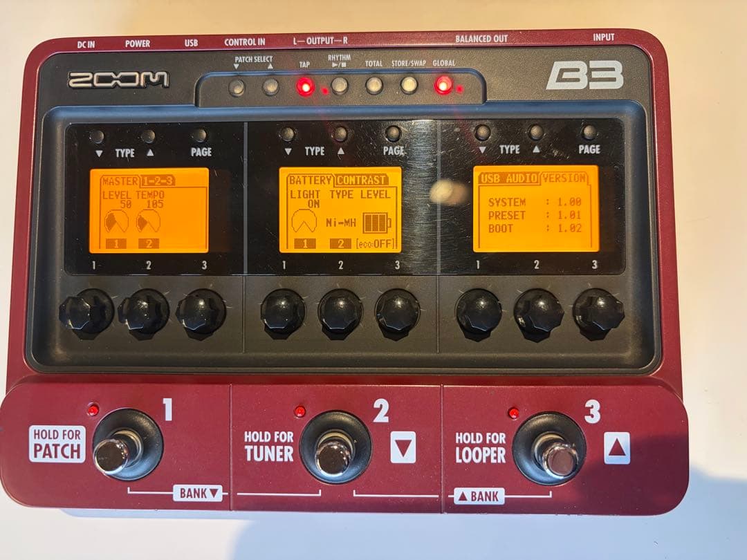 ZOOM B3 ベースエフェクター ACアダプター付属 - メルカリ