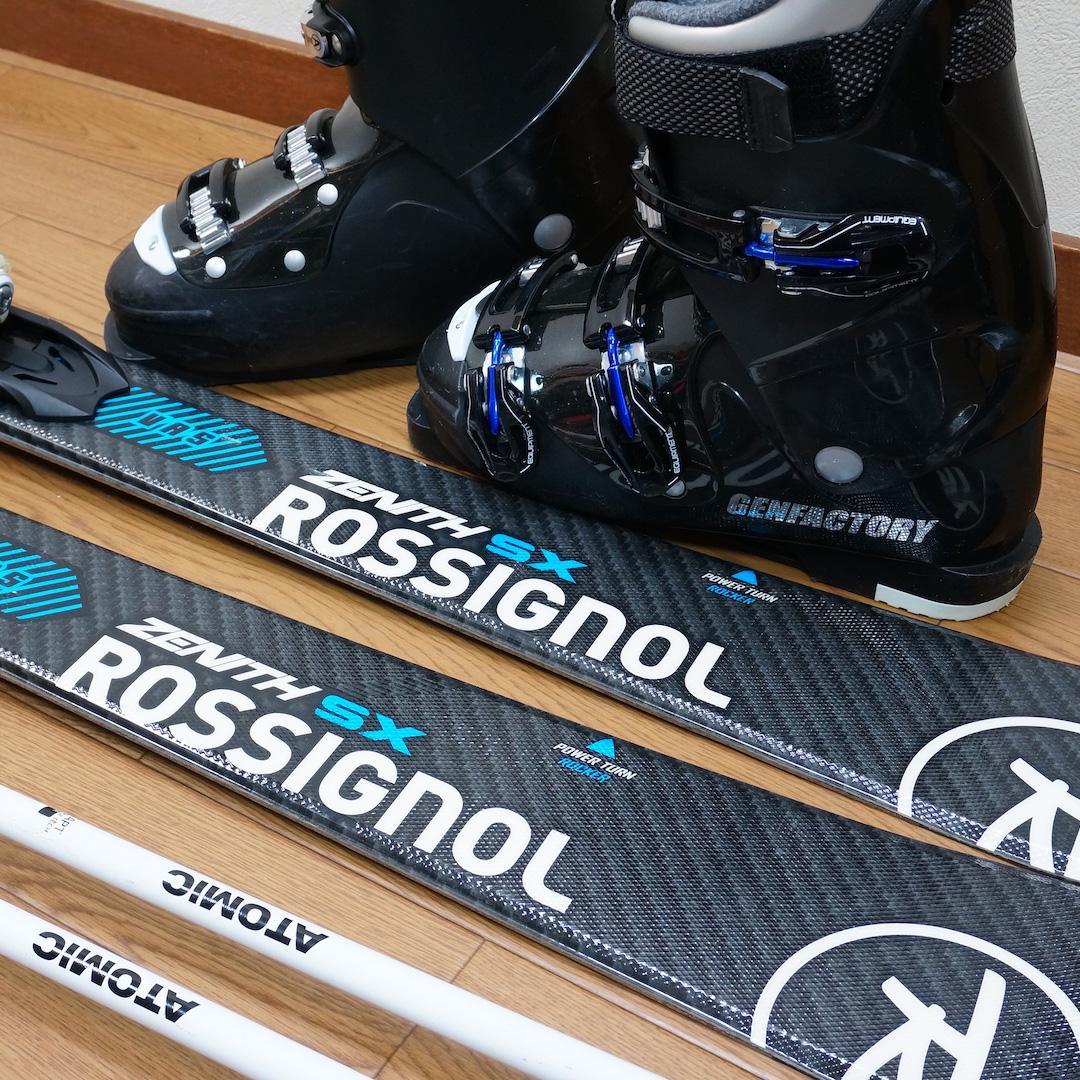 メンテ済 157cm 靴26～26.5cm ROSSIGNOL スキーセット