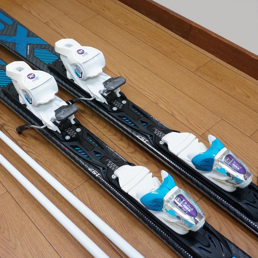 メンテ済 157cm 靴26～26.5cm ROSSIGNOL スキーセット