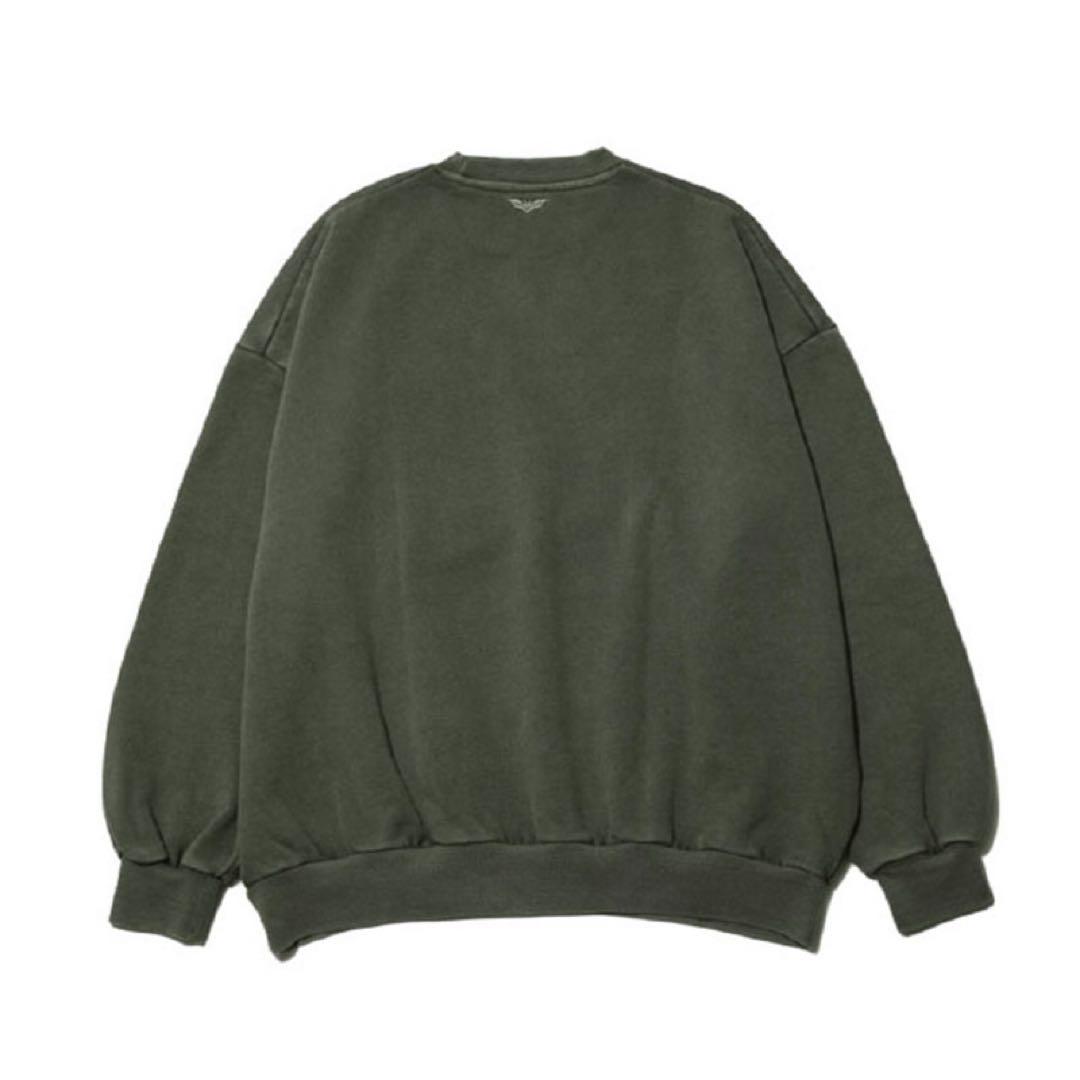 SiM カーキルーズフィットスエットトレーナー　サイズL タオルバンTラババン