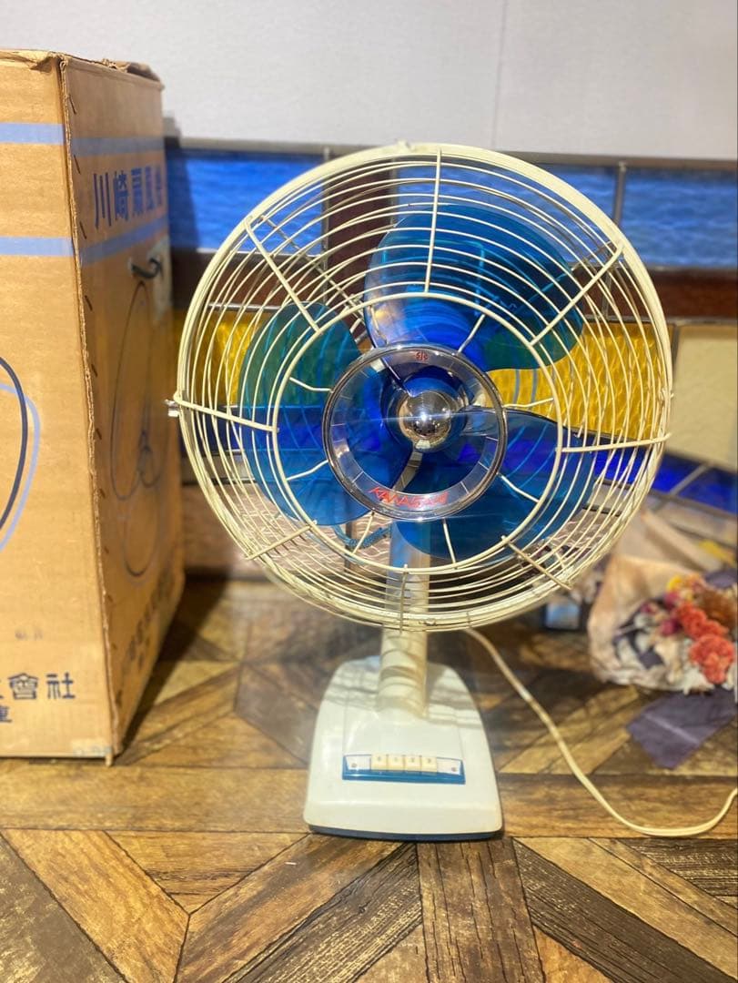 希少 川崎 扇風機 アンティーク インテリア 昭和レトロ 当時物 ビンテージ Yahoo!オークション -「川崎」(扇風機) (電化製品)の落札相場・落札価格