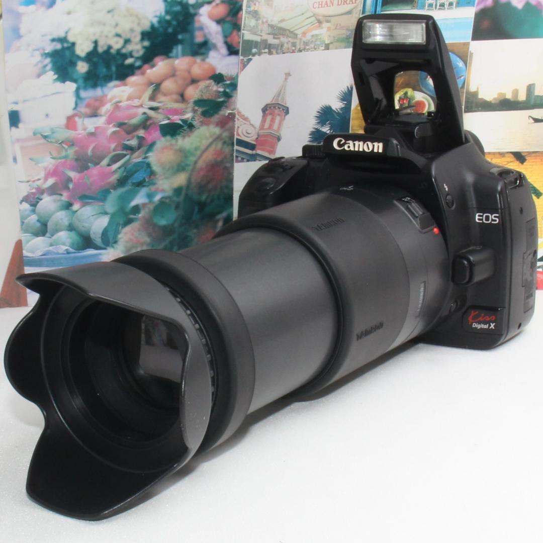 ❤️新品カメラバッグ付き❤️Canon EOS kiss X 超望遠レンズ❤️ ❤️新品カメラバック付❤️Canon EOS kiss x5 超望遠ダブルレンズ