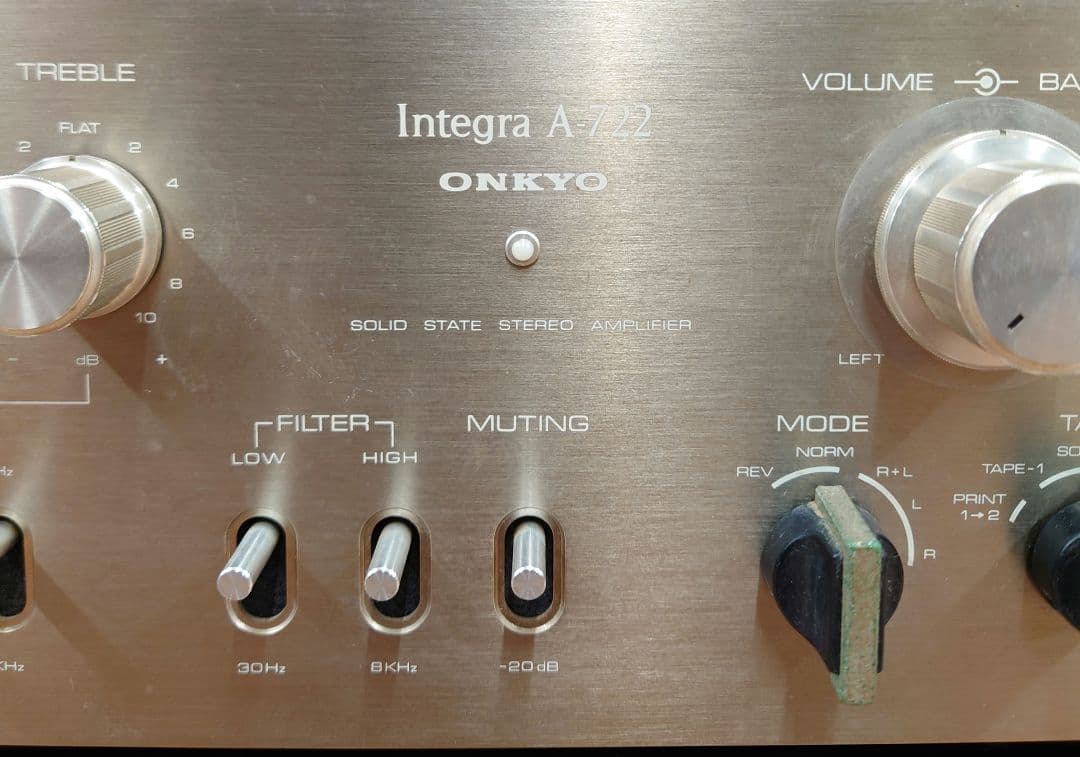 【希少・名機】ONKYO Integra A-722 プリメインアンプ - メルカリ