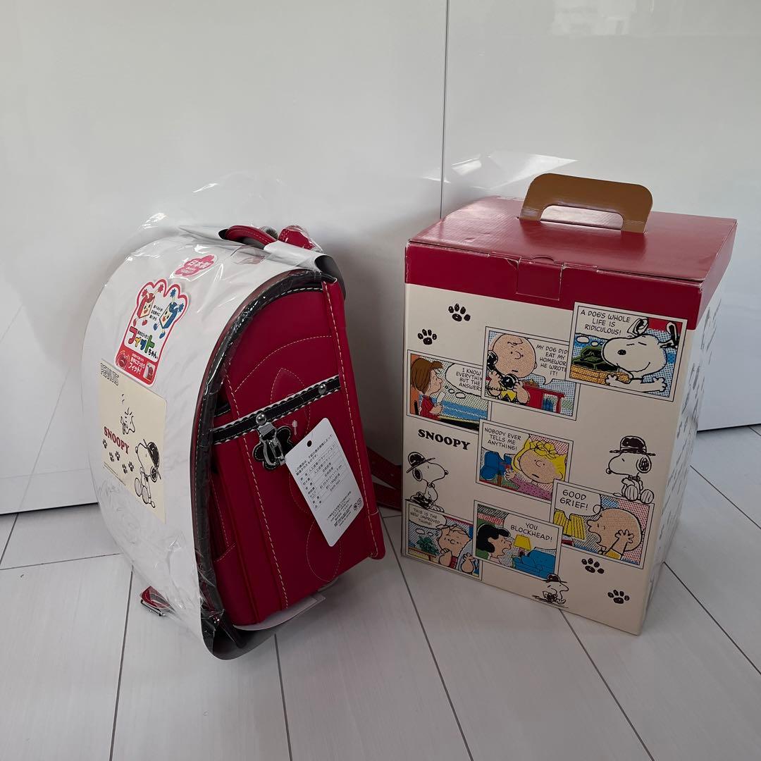 断捨離値下【新品未使用】ランドセル　フィットちゃん　SNOOPY スヌーピー　赤 断捨離値下【新品未使用】ランドセル フィットちゃん SNOOPY