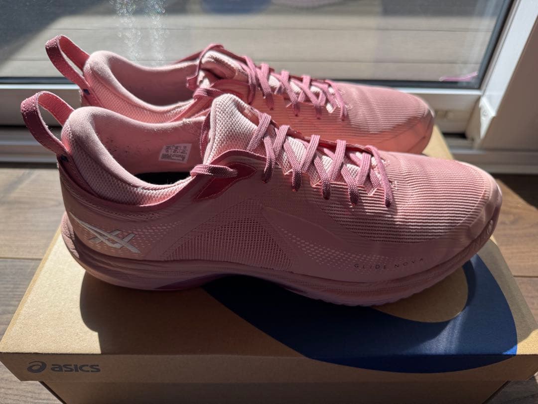 アシックス グライドノヴァFF4 ピンク - メルカリ