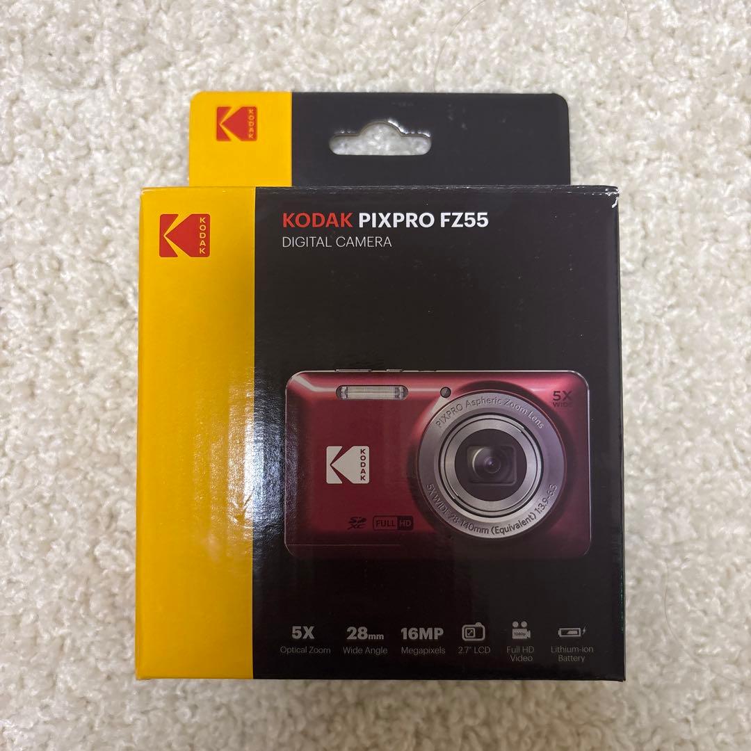 新品未開封】Kodak FZ55 ブラック 【ケース・変換アダプターセット