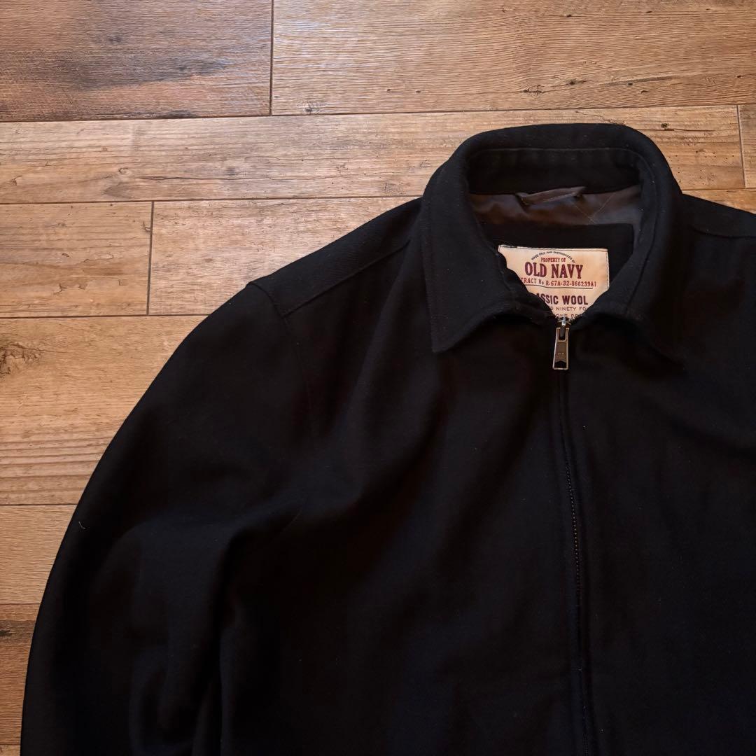 90s OLD NAVY ウールジャケット 短丈 ブラック 古着 レーヨン混 - メルカリ