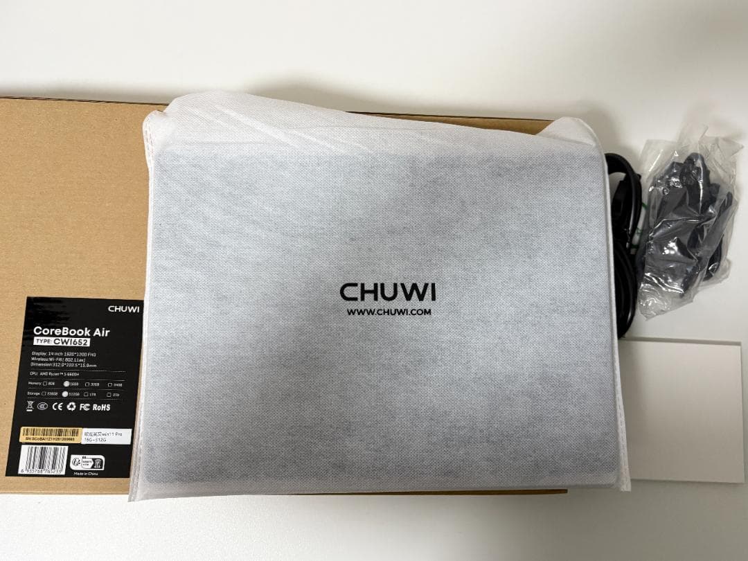 【美品】CHUWI CoreBook Air/Ryzen5/16/512/1kg