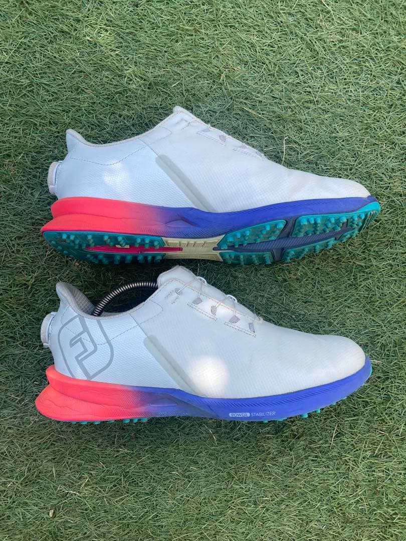 フットジョイ FUEL 55459J 26.5cm ホワイト/ピンク/ブルー - メルカリ