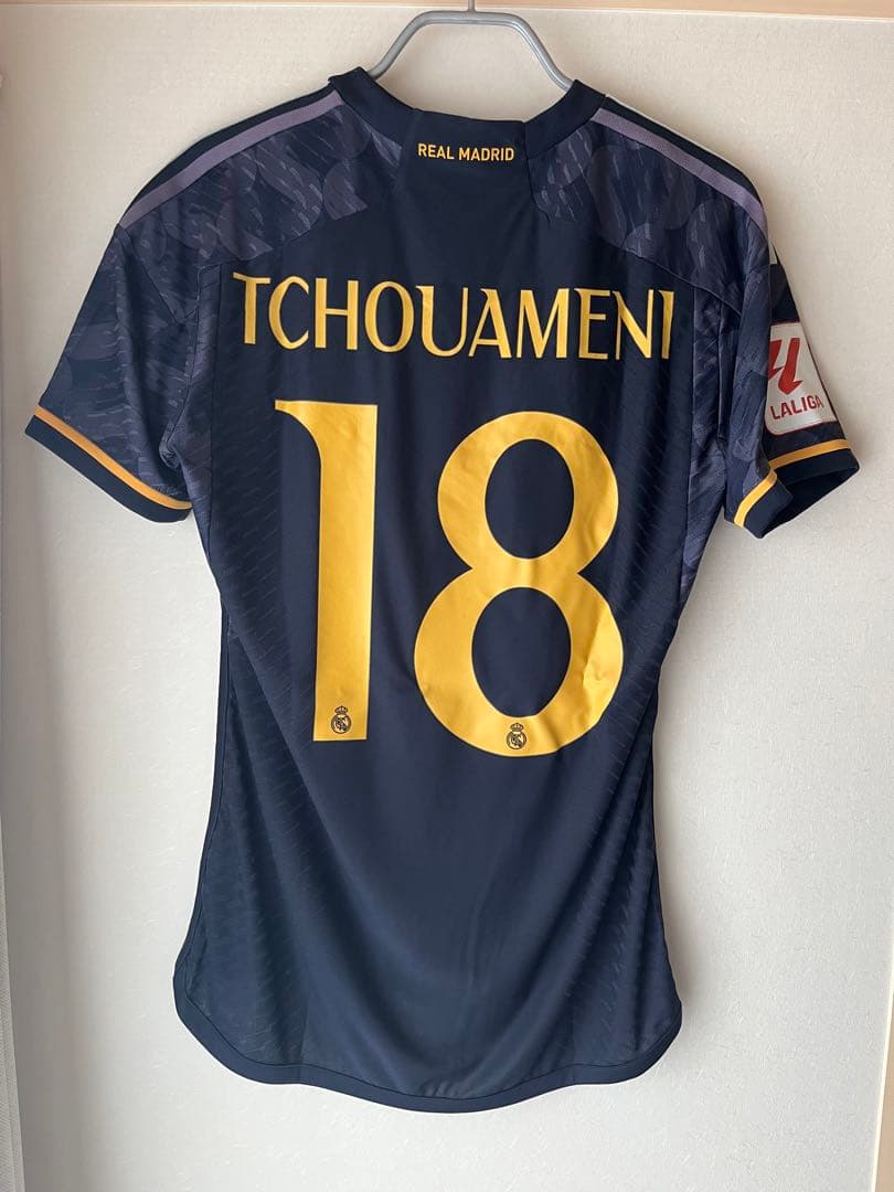 【新品未使用】23 24レアル・マドリード チュアメニ 2rd ユニフォーム レアルマドリード 25-26 アウェイ 半袖 ユニフォーム No.5 ベリンガム