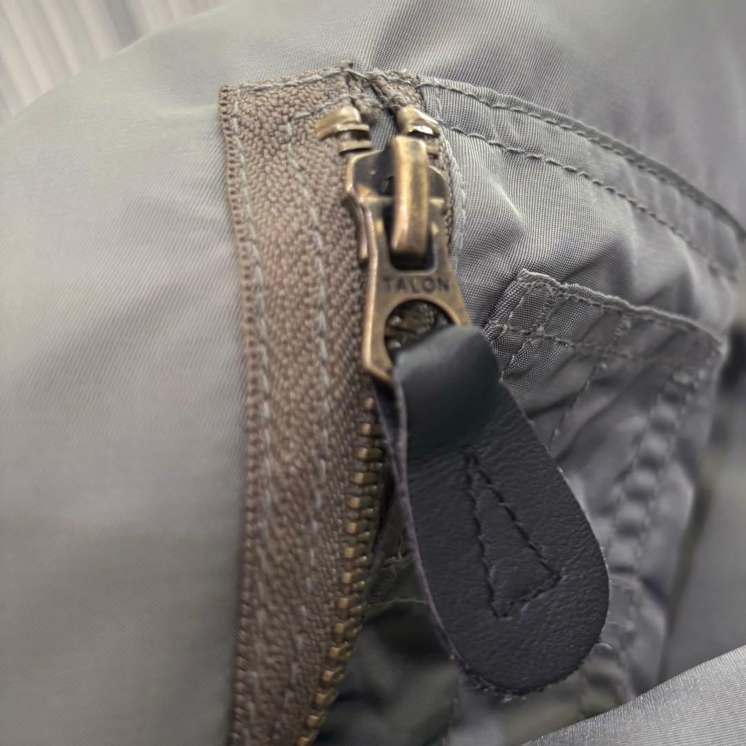 BEAMS PLUS B-15フライトジャケット ボア MA-1 セージ M - メルカリ