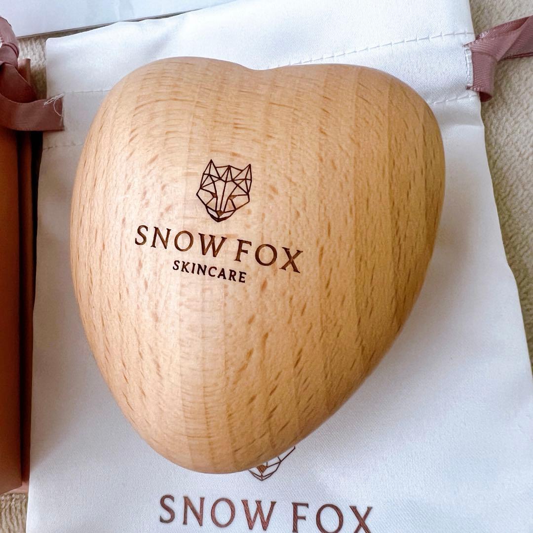 SNOW FOX カッサ ウッド ミニハート ヘアブラシセット