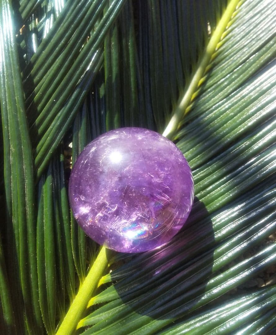 セール　アメトリン スフィア 丸玉 虹入り クリスタルガラス台座付き 楽天市場】水晶 丸玉 アイリスクォーツ スフィア 虹入り 好きな商品が