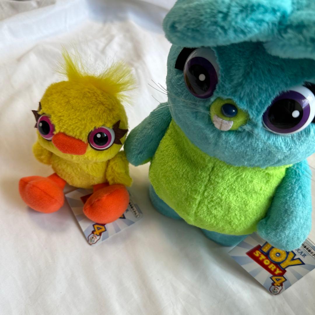廃盤 19年製 ダッキー&バニー ぬいぐるみ タカラトミー Sサイズ - メルカリ